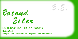 botond eiler business card